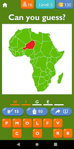 Guess African Countries On Map