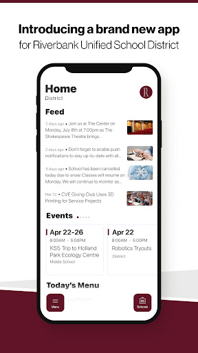 Android application Riverbank Unified District screenshort