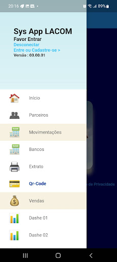 Android application Recebimento em PIX screenshort