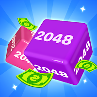 チェーンキューブ3D：番号2048をドロップ