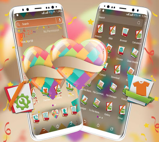 Artistic Heart Launcher Theme Screen 2