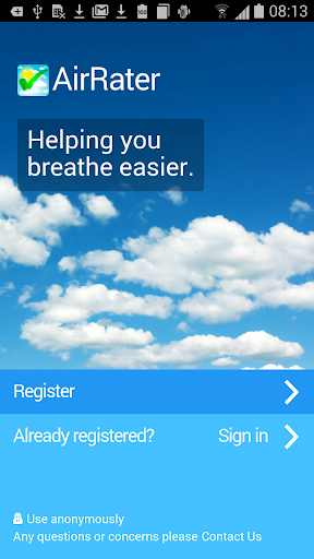 Android application AirRater screenshort