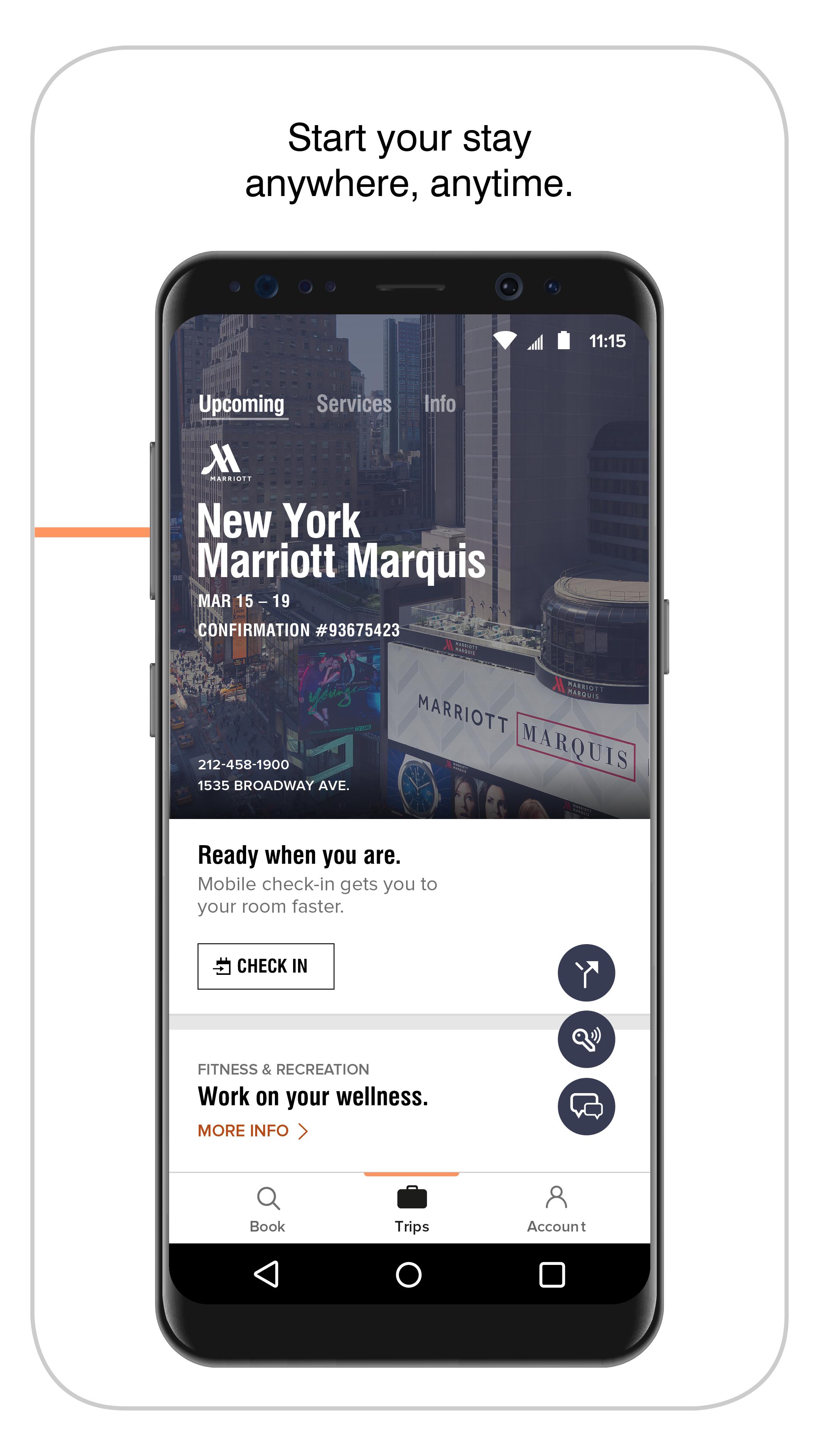 Android application Marriott Bonvoy screenshort