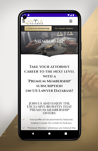 US Lawyer Database Screen 2