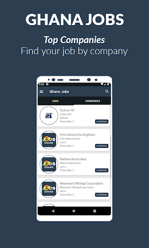 Android application Ghana Jobs screenshort