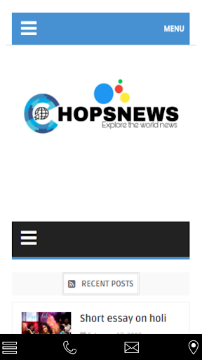Android application chopsnews screenshort