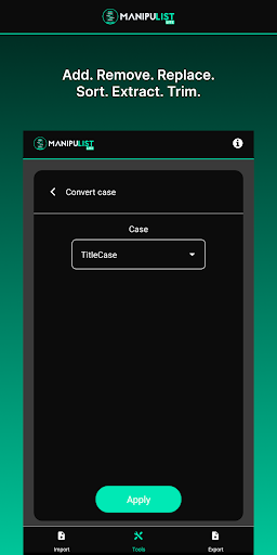 Manipulist Lite Screen 3