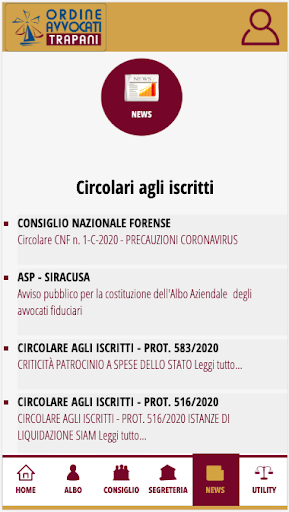 Ordine degli Avvocati Trapani Screen 2