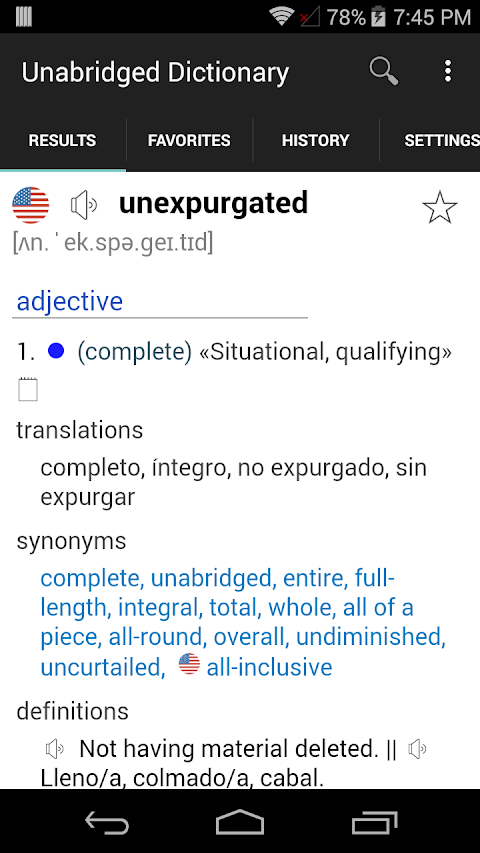 English Spanish Dictionary Unaのおすすめ画像1