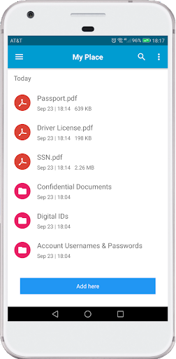 My Place - Privacy Protection
