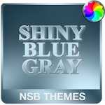 Cover Image of Descargar Shiny Blue Gray for Xperia  APK