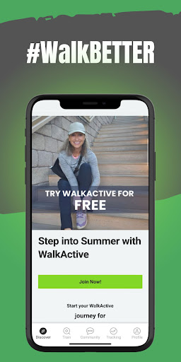 Screenshot of WalkActive with Joanna Hall