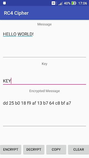 RC4 Cipher Screenshot 1 - AppWisp.com