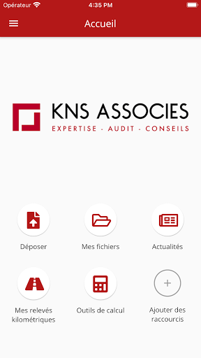 Android application KNS Associés screenshort