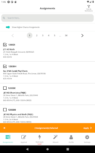 MindFlex Tuition Assignments screenshot 8