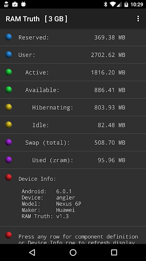 Android application RAM Truth screenshort