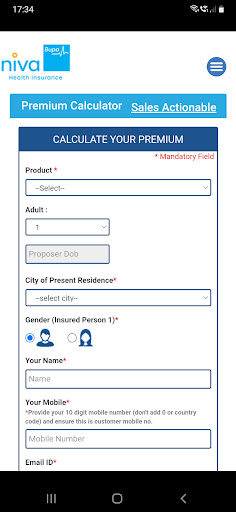 NBHI Banca - InstaInsure Screen 2