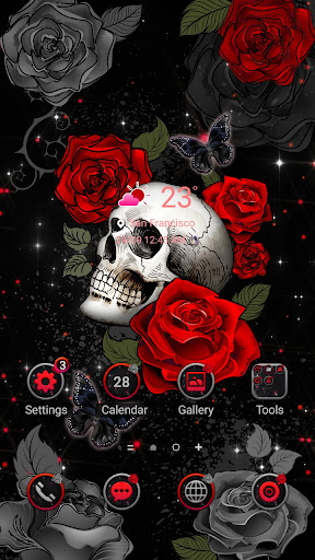 Rose and DarkSkull - Wallpaper Screen 2