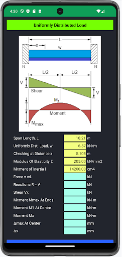 BEAM AND PORTAL FRAME ANALYSIS screenshot 12