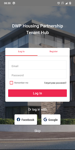 Android application DWP Housing screenshort