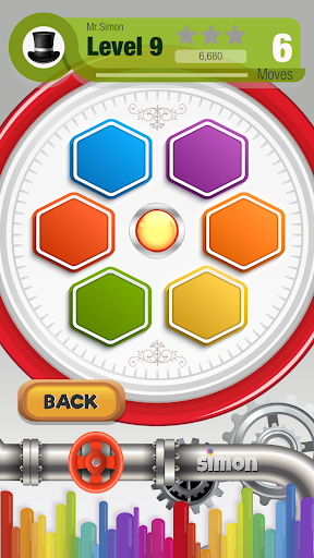 Android application Simon says, memory game screenshort