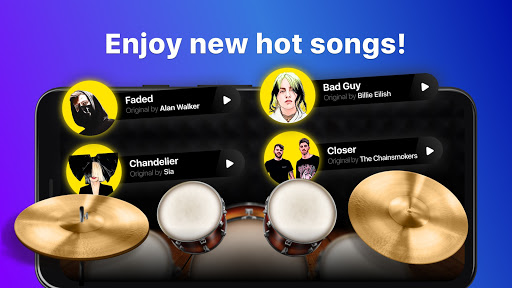 Drums: real drum set music games to play and learn 2.18.01 screenshots 1