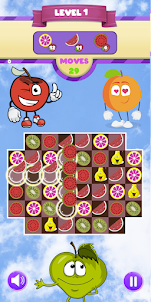 Sweet Candy fruit Puzzle Game