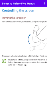Samsung Galaxy Fit-e Manual