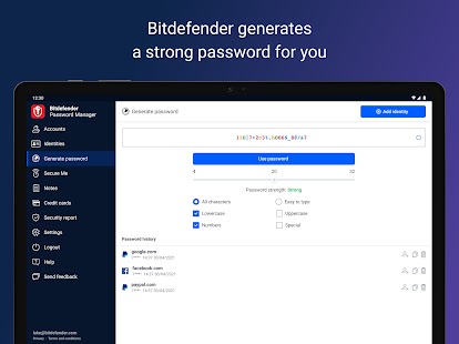 Bitdefender Password Manager Screenshot