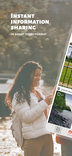 Android application liveapp - Video stories nearby screenshort