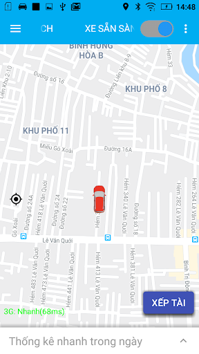 Android application Thu Bồn Driver screenshort