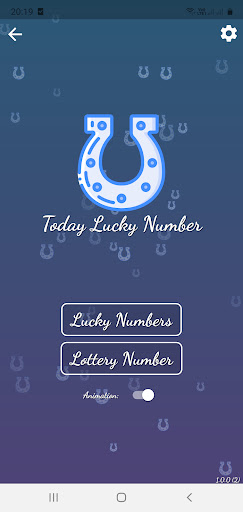Android application Today Lucky Number screenshort