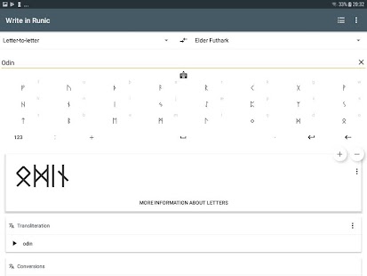 Write in Runic: Rune Writer & Keyboard Screenshot