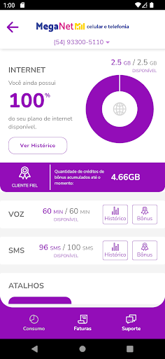 Android application MegaNet screenshort