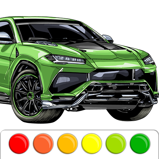Car Coloring Book - Car Paint 1.10. Icon
