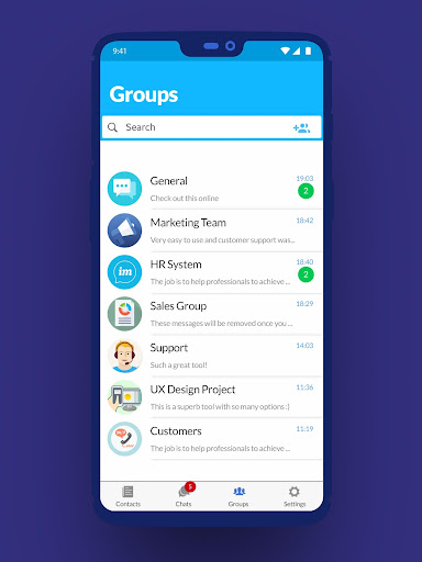 imMail Screen 2