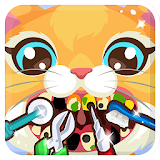 Kitty at the Dentist Girl Game icon