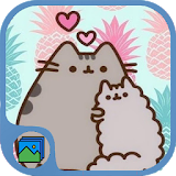 Cute Pusheen Cat Wallpaper HD icon