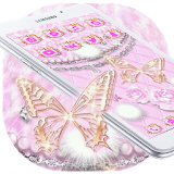 Pink Diamond Butterfly Kitty Theme icon