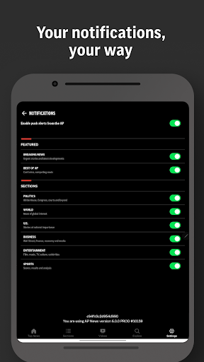 Screenshot of AP News: World & Local