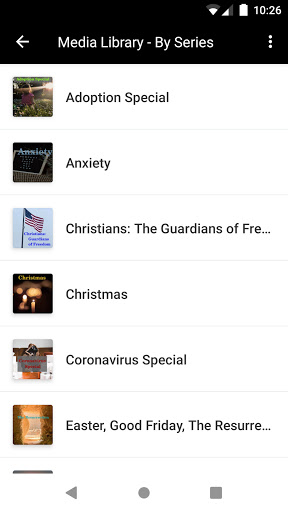Light on the Hill Radio App Screen 2