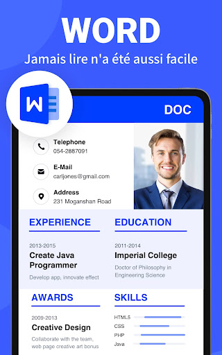 Lecteur de documents: PDF, DOC screenshot