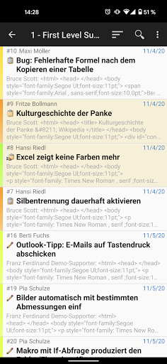 i-net HelpDesk Mobile Screen 3