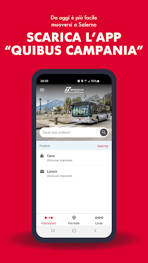 Android application QuiBUS Campania screenshort