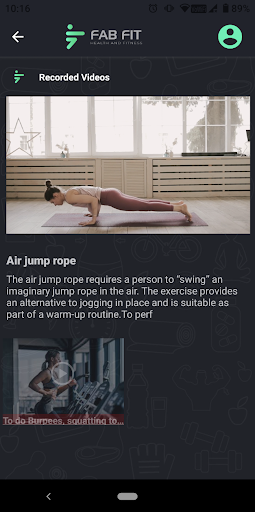 FAB FIT Screen 3