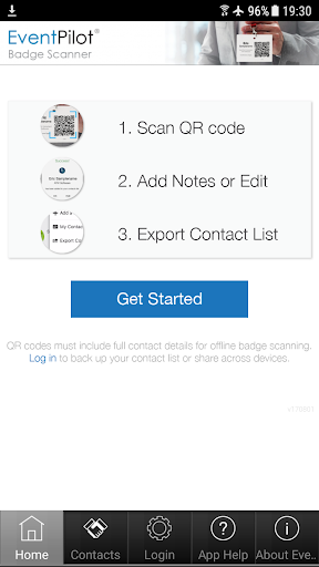 Android application BadgeScanner™ Lead Retrieval screenshort