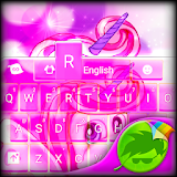 Cute Pink Unicorn Keyboard icon