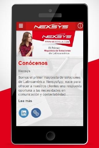 Android application Nexsys de Ecuador screenshort