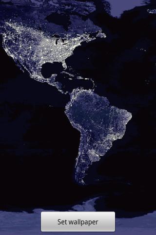 Android application Night Earth Live Wallpaper screenshort