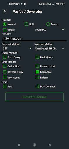 Android application ZIVPN Tunnel (SSH/DNS/UDP) VPN screenshort